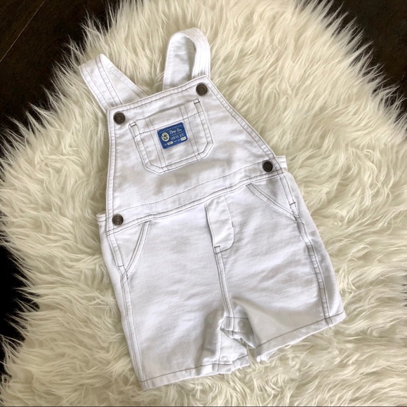 girls white shortalls